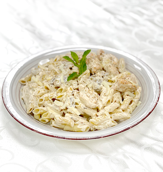 معكرونة بيني بالكريمة والدجاج / Penne Pasta with Creamy Chicken