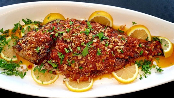 سمكة حرة بيروتي (وجبة) / Spicy grilled fish
