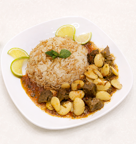 يخنة فاصوليا / Bean Stew With Rice