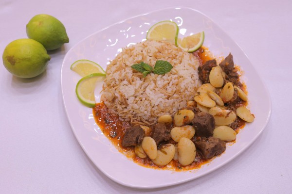 يخنة فاصوليا / Bean Stew With Rice