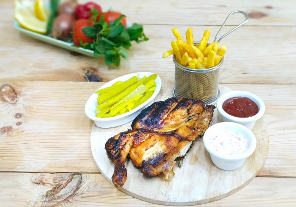 نص فروج عالفحم / Half Chicken On Charcoal