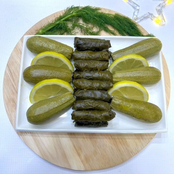 ورق عنب وكوسا بحامض / Grape Leaves and Zucchini with Lemon