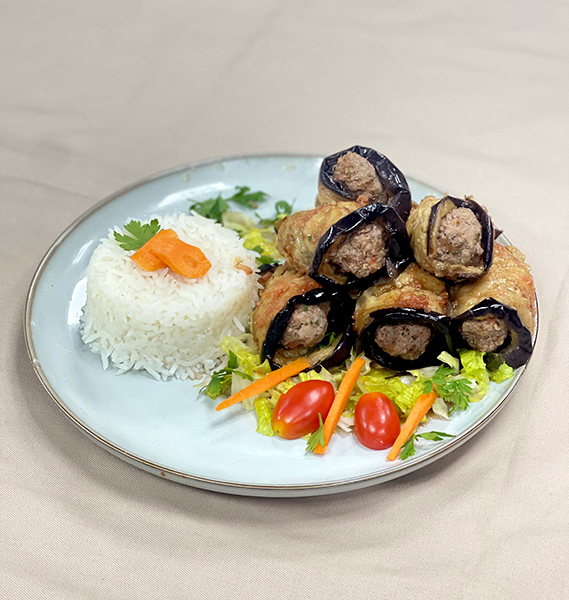 لفائف الباذنجان باللحم / Eggplant and meat rolls