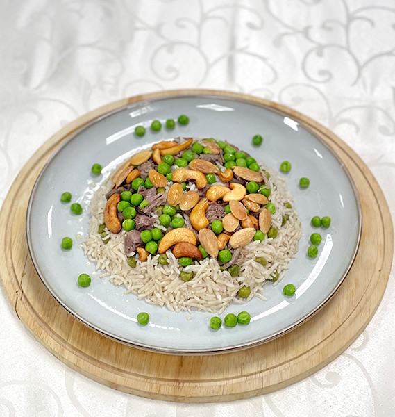 مقلوبة بازيلا باللحم / Pea and Meat Maqluba