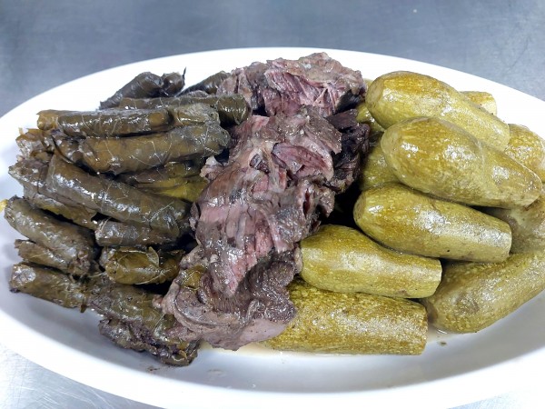ورق عنب وكوسا بريش غنم / Grape Leaves and Zucchini with Sheep Rips