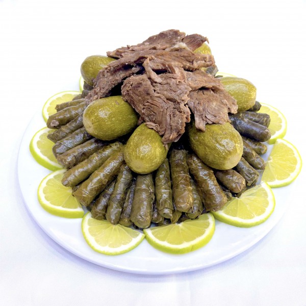 ورق عنب وكوسا بلحمة ستيك / Grape Leaves and Zucchini with Steak Meat